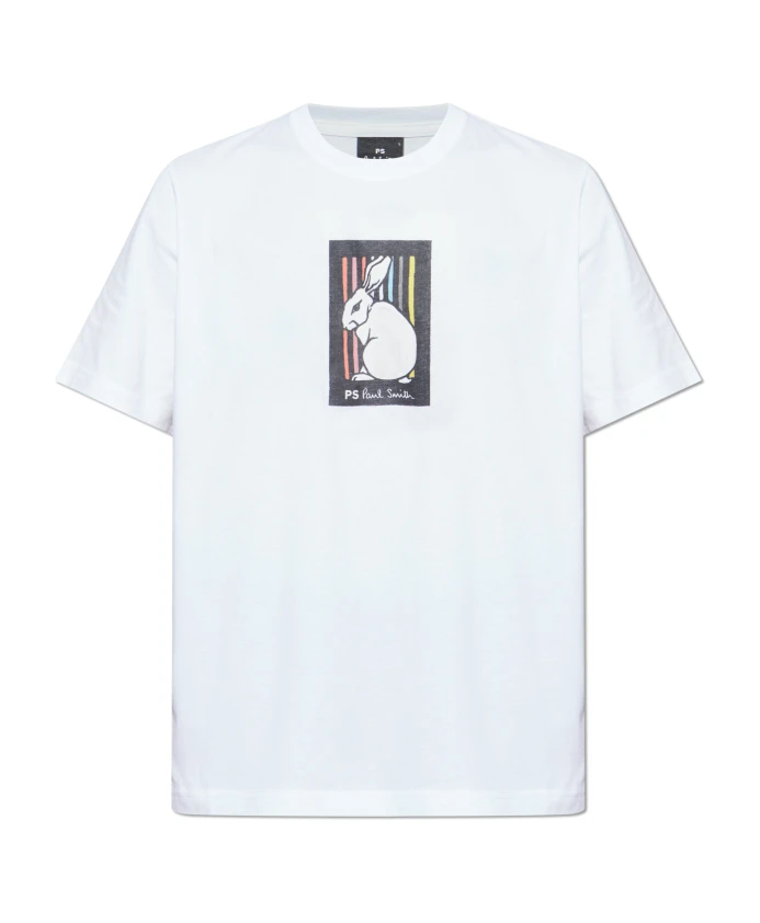 Хлопковая футболка Bunny Repeat Ps By Paul Smith, белый
Хлопковая футболка Bunny Repeat Ps By Paul Smith, белый