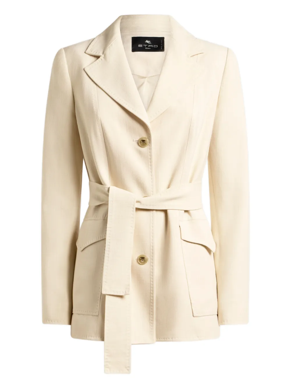 Полевой жакет с поясом Etro, нейтральный
Полевой жакет с поясом Etro, нейтральный