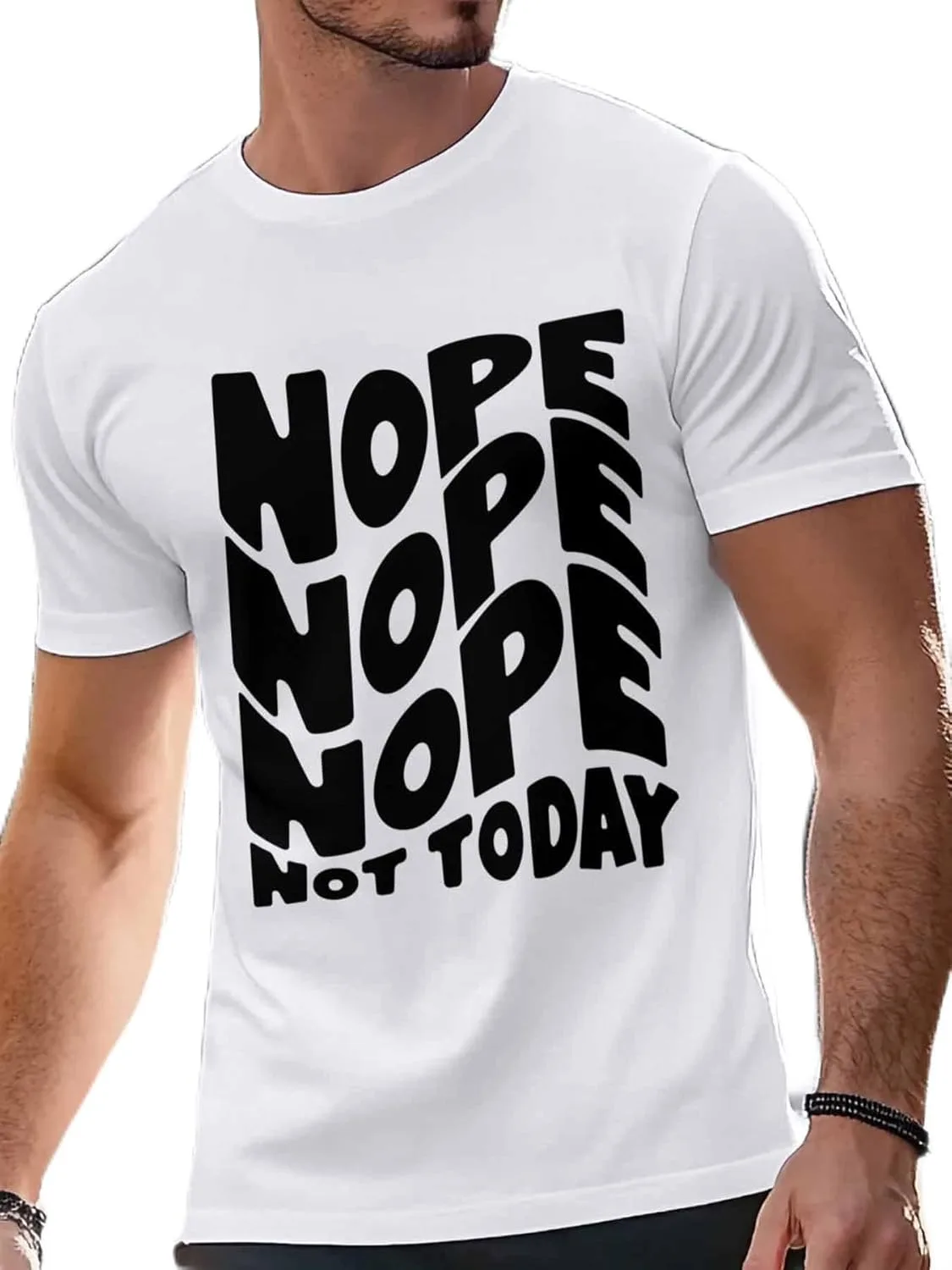 Футболка для мужчин Nope Not Today с круглым вырезом, хлопок, короткий рукав, абстрактный принт NITBANLA
Футболка для мужчин Nope Not Today с круглым вырезом, хлопок, короткий рукав, абстрактный принт NITBANLA