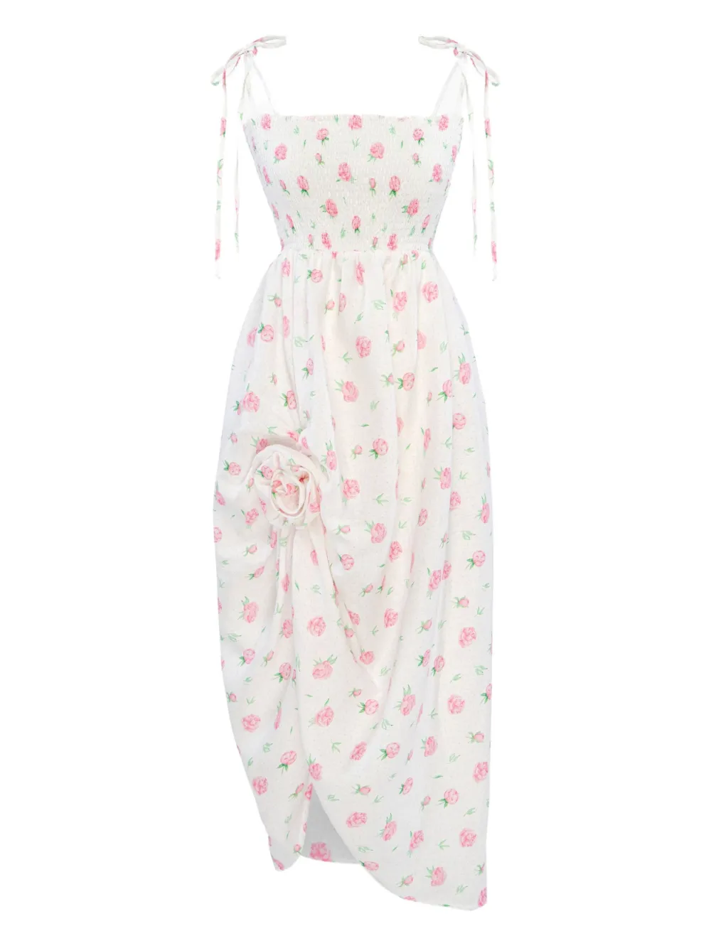 Платье миди с цветочным принтом Sleeper, белый
Платье миди с цветочным принтом Sleeper, белый