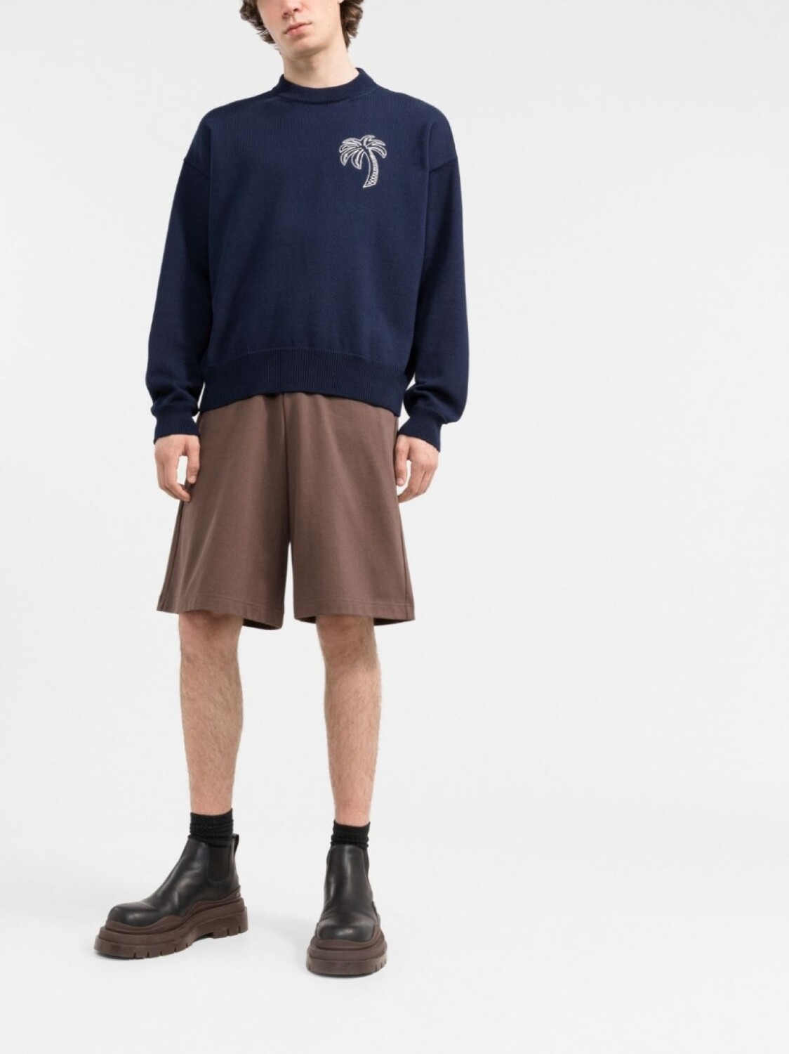 Palm Angels свитер с вышивкой, синий
Palm Angels свитер с вышивкой, синий