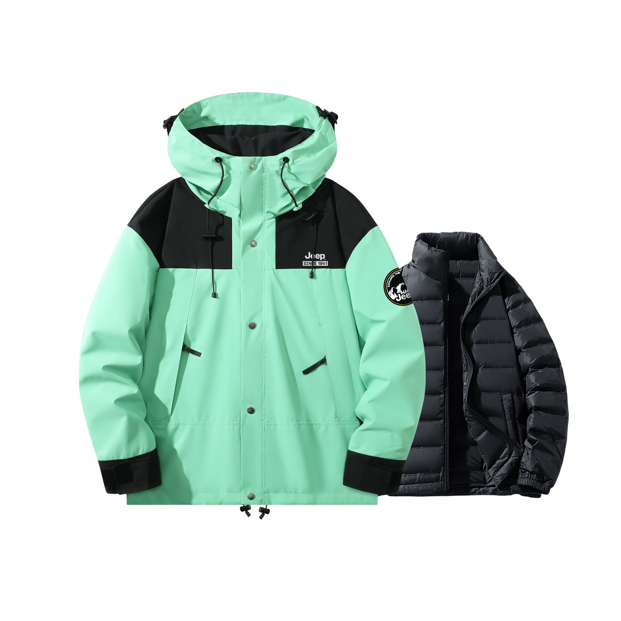 Jeep Куртка Unisex, Aqua Blue (Includes Down Liners)
Jeep Куртка Unisex, Aqua Blue (Includes Down Liners)