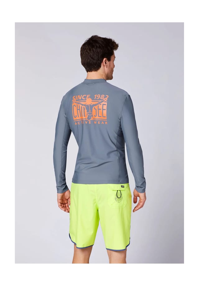 Рубашка для плавания с воротником-стойкой Chiemsee, цвет 18-3912 grisaille 
Рубашка для плавания с воротником-стойкой Chiemsee, цвет 18-3912 grisaille