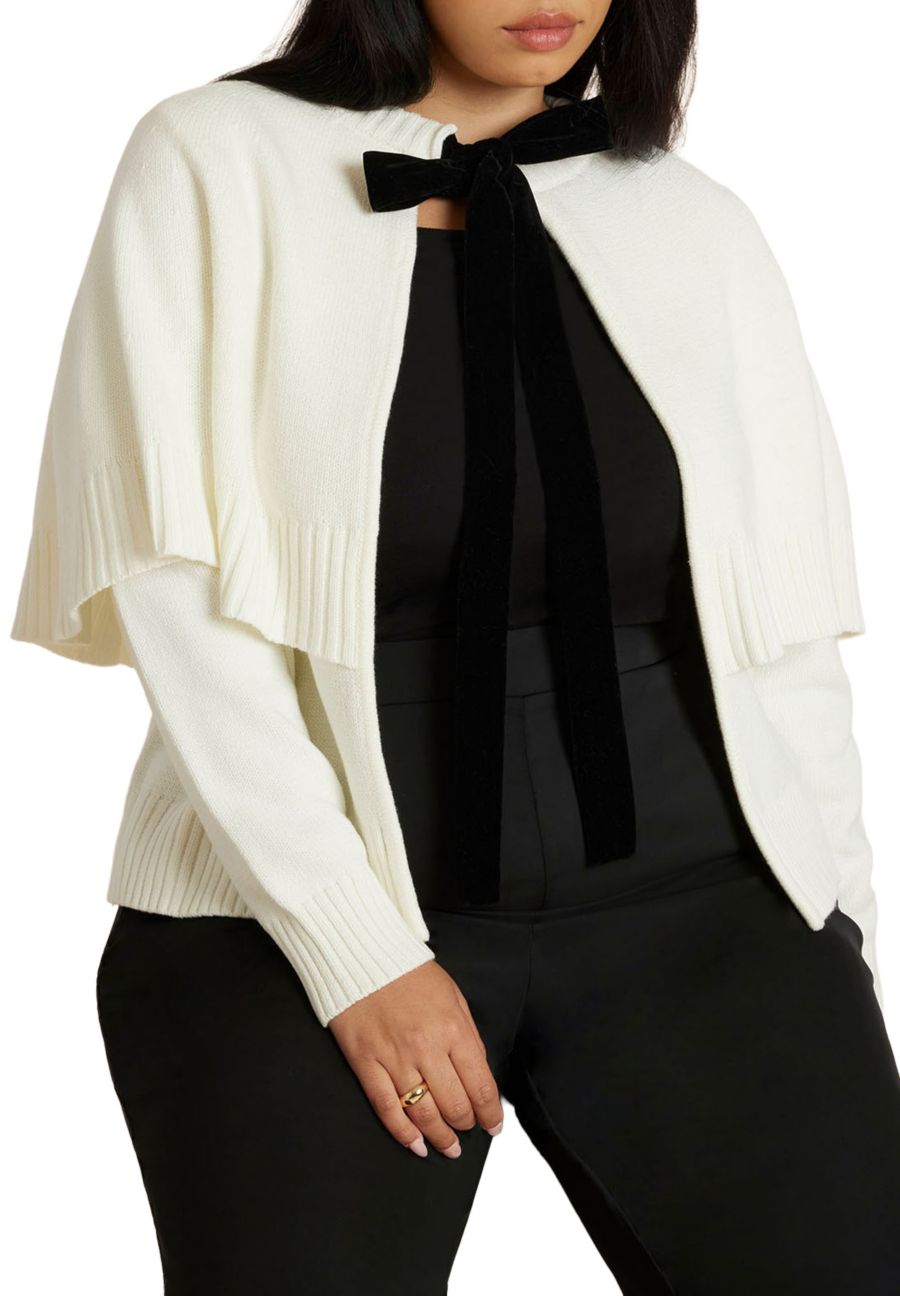 Женский кардиган-накидка ELOQUII, Jet stream
Женский кардиган-накидка ELOQUII, Jet stream