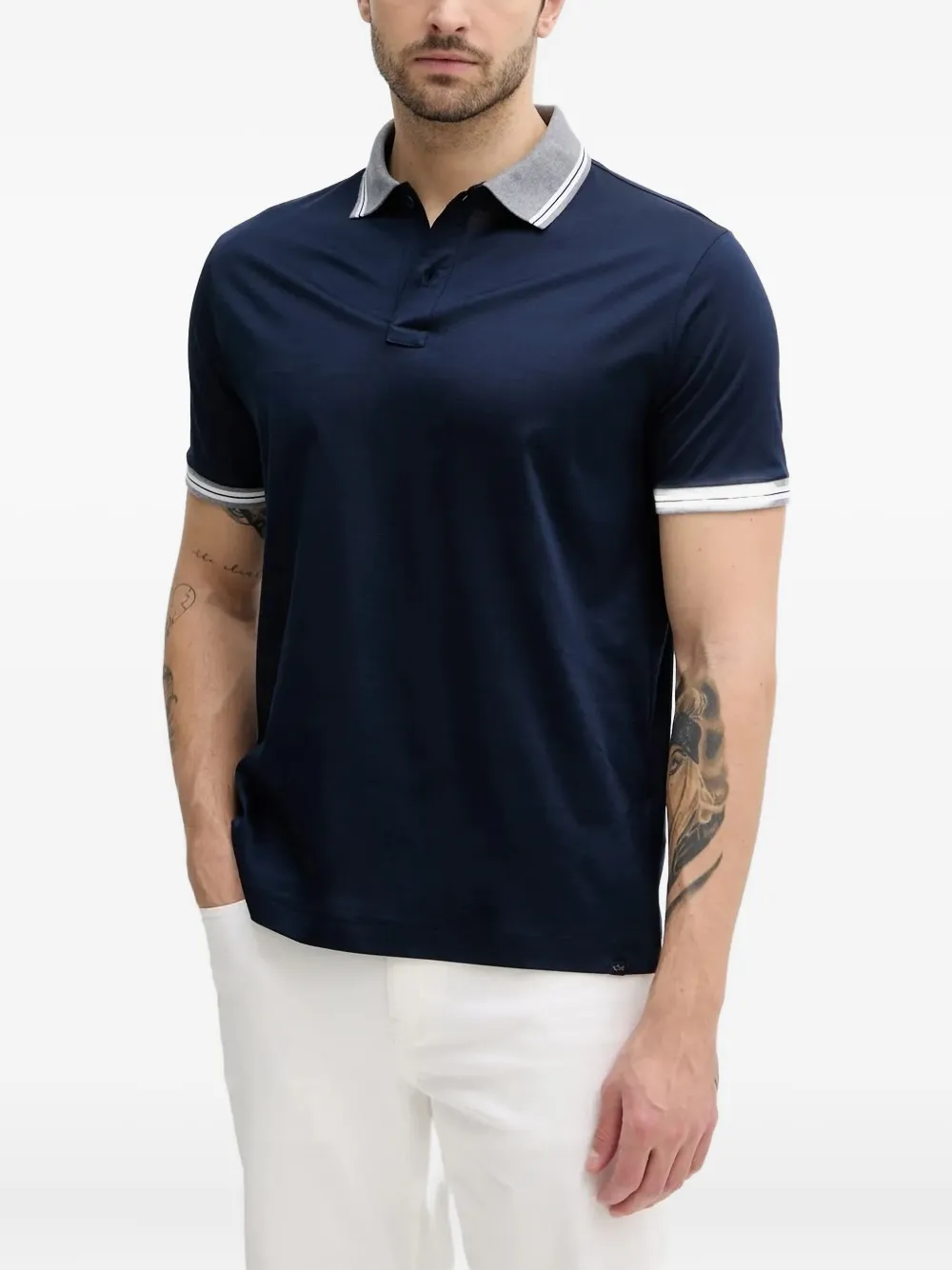 Рубашка-поло с контрастным воротником Paul & Shark, синий
Рубашка-поло с контрастным воротником Paul & Shark, синий