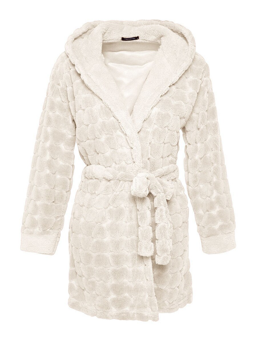 Короткий халат Trendyol, светло-бежевый
Короткий халат Trendyol, светло-бежевый