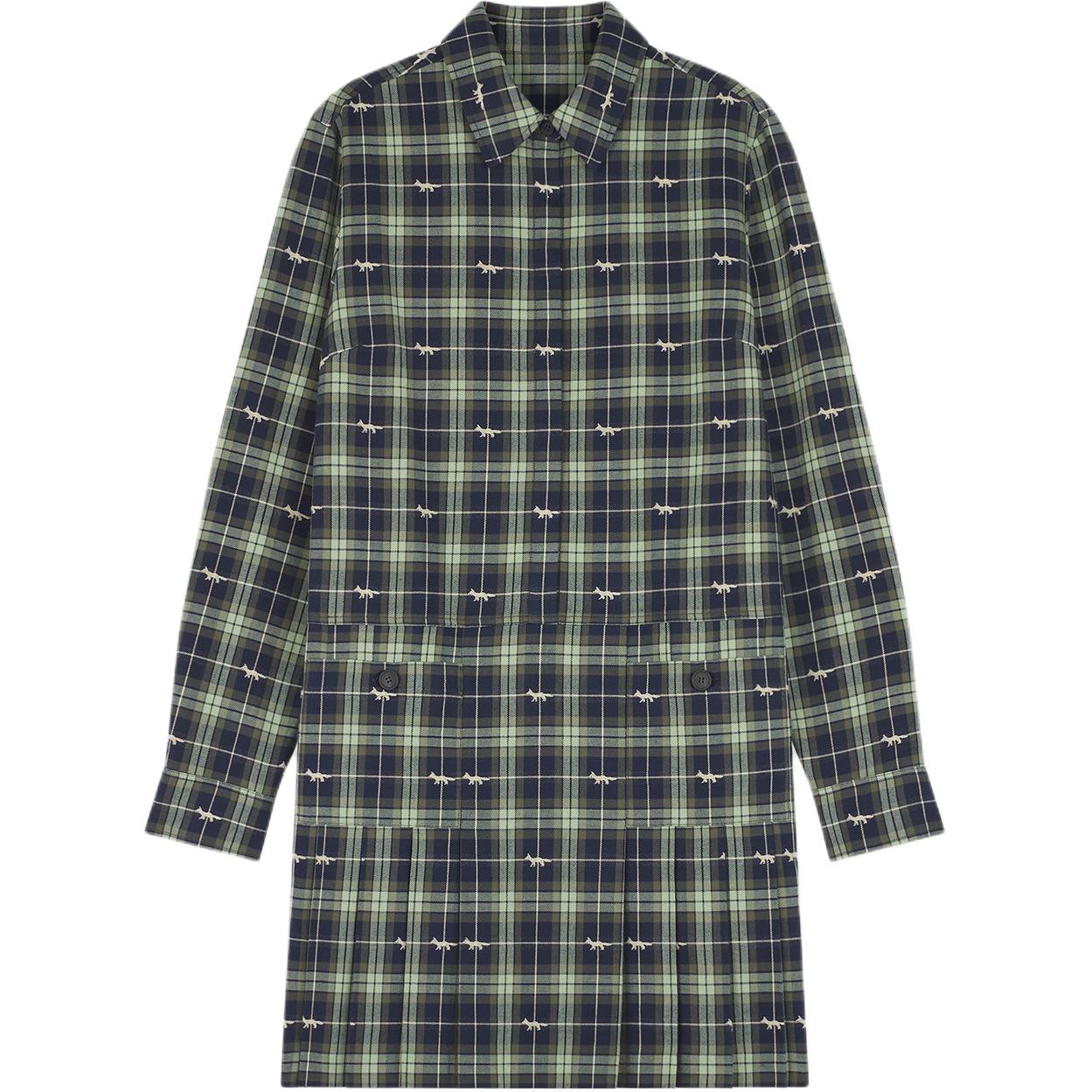 Maison Kitsuné платье-рубашка в клетку Shrunken Plaid Maison Kitsune, синий
Maison Kitsuné платье-рубашка в клетку Shrunken Plaid Maison Kitsune, синий