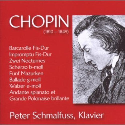 CD диск Chopin / Schmalfuss / Peter: Klavierwerke
CD диск Chopin / Schmalfuss / Peter: Klavierwerke