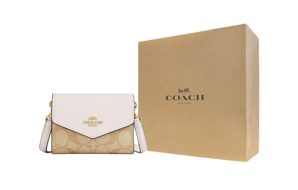 COACH Конверт Canvas с кожаным кошельком-конвертом мини Women's Gold & Light Khaki Chalk
COACH Конверт Canvas с кожаным кошельком-конвертом мини Women's Gold & Light Khaki Chalk