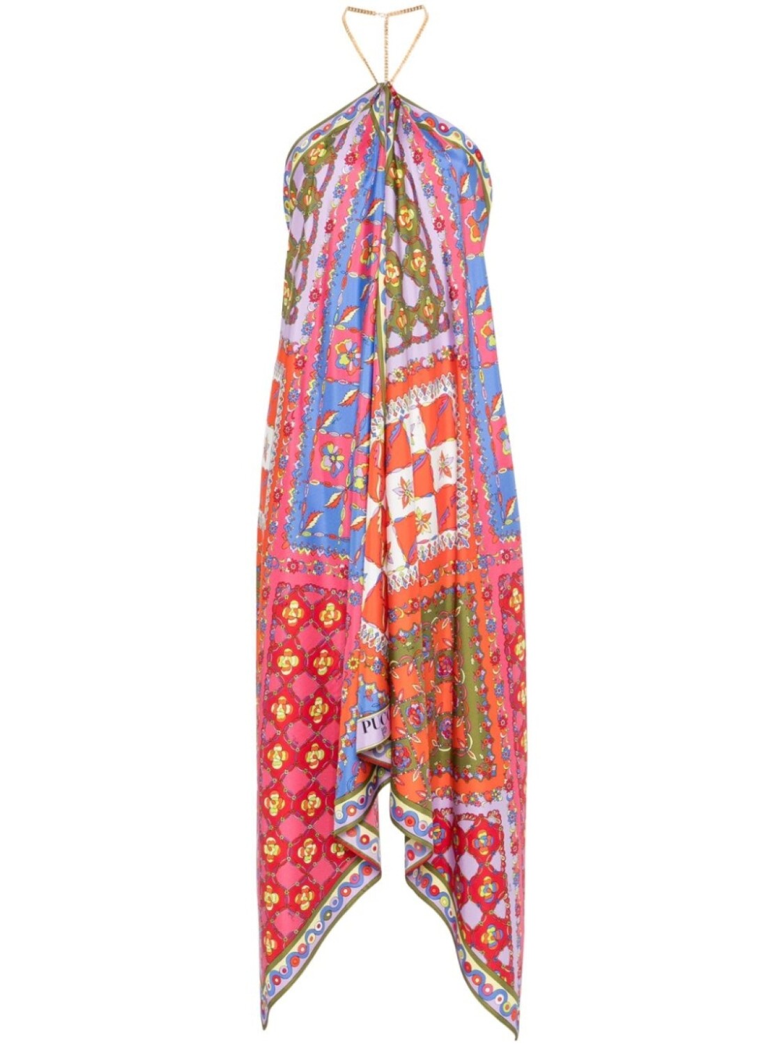 PUCCI шелковое платье миди с принтом Festa, оранжевый
PUCCI шелковое платье миди с принтом Festa, оранжевый