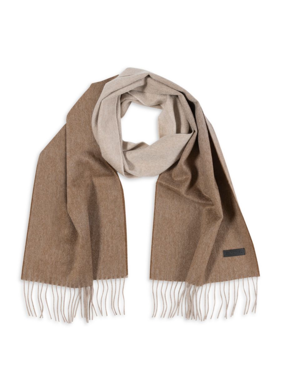 Кашемировый шарф с бахромой омбре Bruno Magli, бежевый
Кашемировый шарф с бахромой омбре Bruno Magli, бежевый