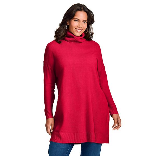 Женский свитер-туника с воротником-стойкой plus size Avenue, Vibrant Red
Женский свитер-туника с воротником-стойкой plus size Avenue, Vibrant Red