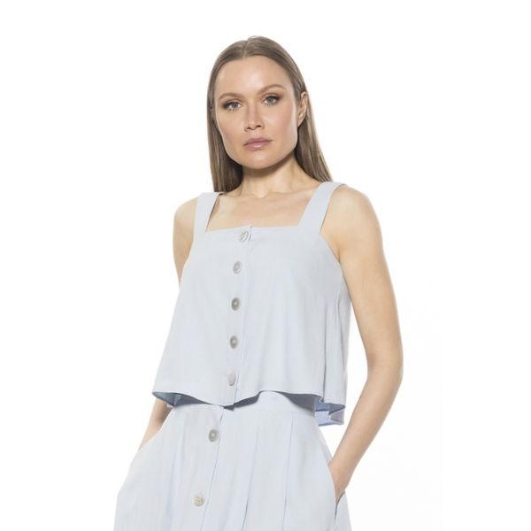 Женская майка-трапеция elena на пуговицах Alexia Admor, цвет blue floral
Женская майка-трапеция elena на пуговицах Alexia Admor, цвет blue floral