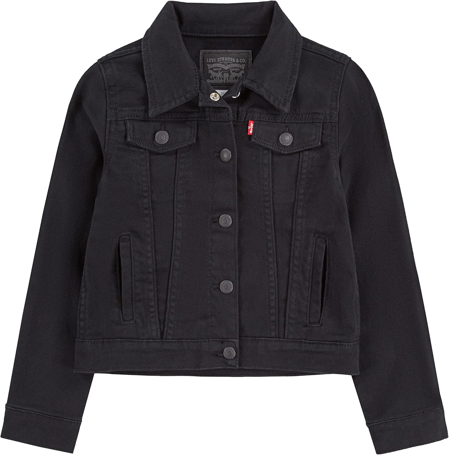 Джинсовая куртка дальнобойщика Levi's для девочек, Black
Джинсовая куртка дальнобойщика Levi's для девочек, Black