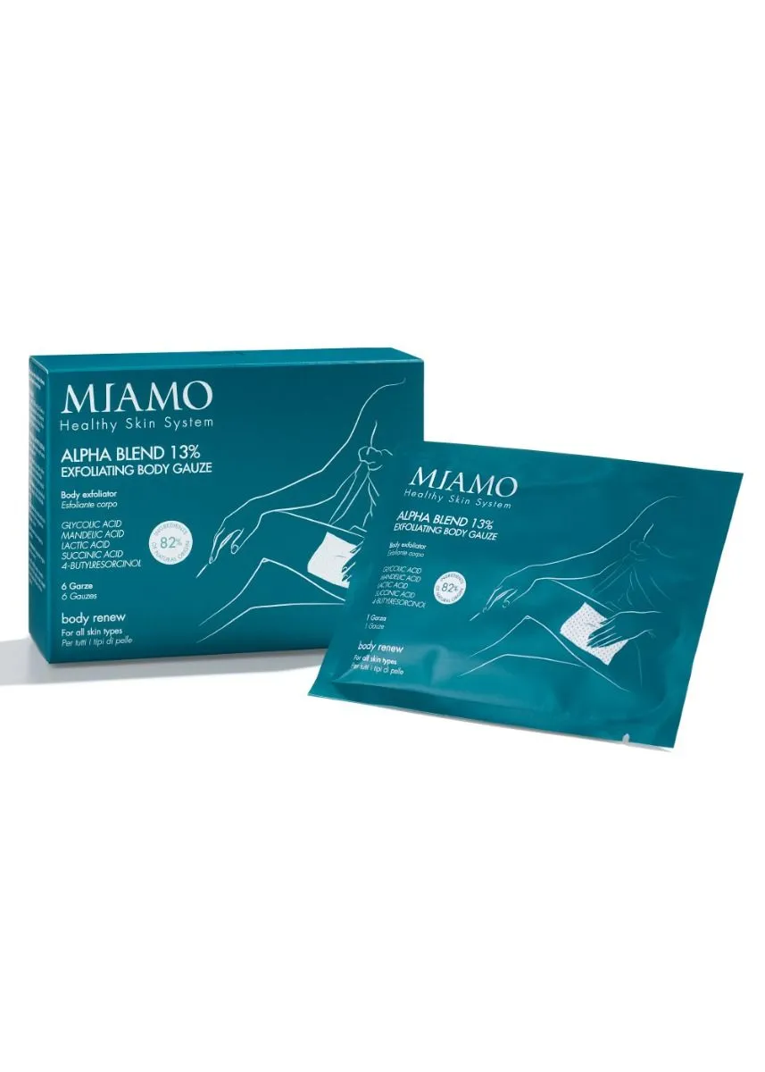 Miamo Alpha Blend, 13% отшелушивающая марля для тела, 6 конвертов, отшелушивающая марля для тела
Miamo Alpha Blend, 13% отшелушивающая марля для тела, 6 конвертов, отшелушивающая марля для тела
