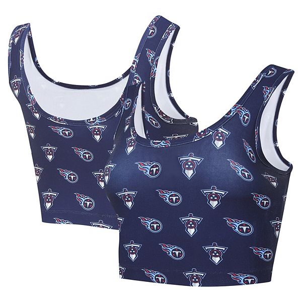 Женский спортивный бюстгальтер с принтом по всей поверхности, темно-синий, с символикой команды Tennessee Titans и надписью "Record". Unbranded
Женский спортивный бюстгальтер с принтом по всей поверхности, темно-синий, с символикой команды Tennessee Titans и надписью "Record". Unbranded