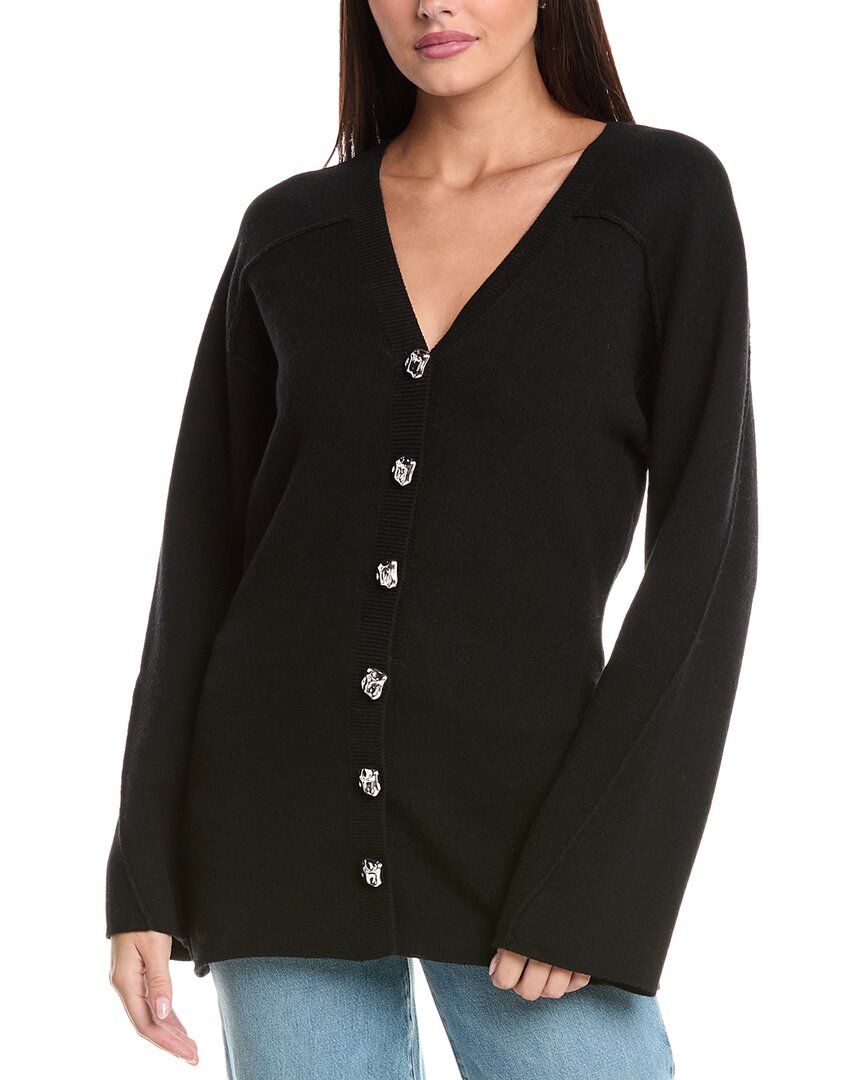 Rag & bone Кардиган из шерстяной смеси с V-образным вырезом Bridget Long, черный
Rag & bone Кардиган из шерстяной смеси с V-образным вырезом Bridget Long, черный