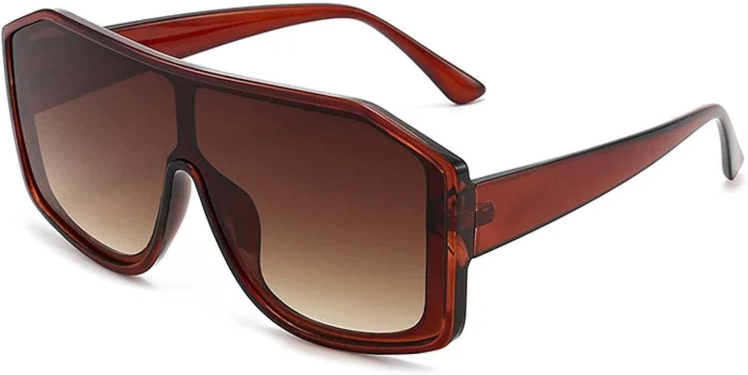 Винтажные солнцезащитные очки большого размера с цельной оправой для женщин и мужчин, роскошные очки унисекс для активного отдыха и вождения, защита от УФ-излучения UV400 TKKTLLT, Brown Gradient Tea
Винтажные солнцезащитные очки большого размера с цельной оправой для женщин и мужчин, роскошные очки унисекс для активного отдыха и вождения, защита от УФ-излучения UV400 TKKTLLT, Brown Gradient Tea