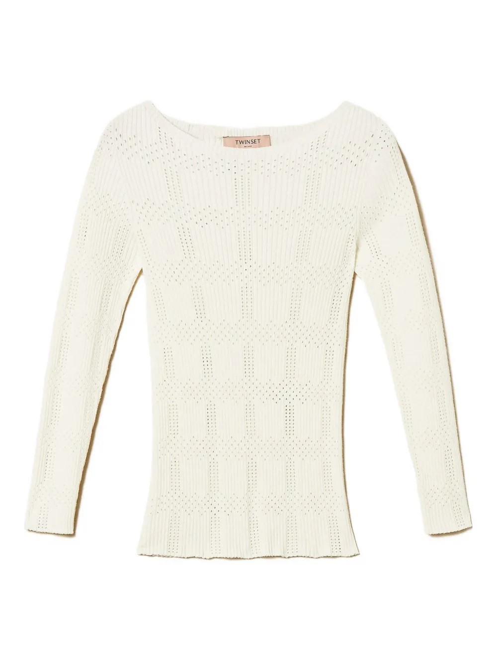 Топ в рубчик Twinset, белый
Топ в рубчик Twinset, белый