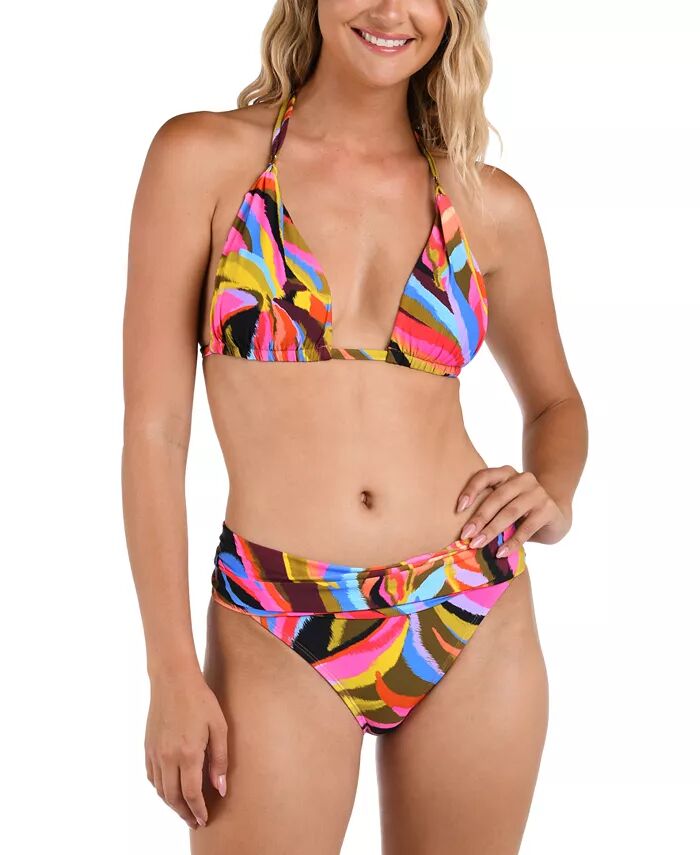 Женский бикини-топ Tropic Waves с бретелькой через шею и трусики-бикини-хипстеры с присборенной резинкой La Blanca, мультиколор
Женский бикини-топ Tropic Waves с бретелькой через шею и трусики-бикини-хипстеры с присборенной резинкой La Blanca, мультиколор