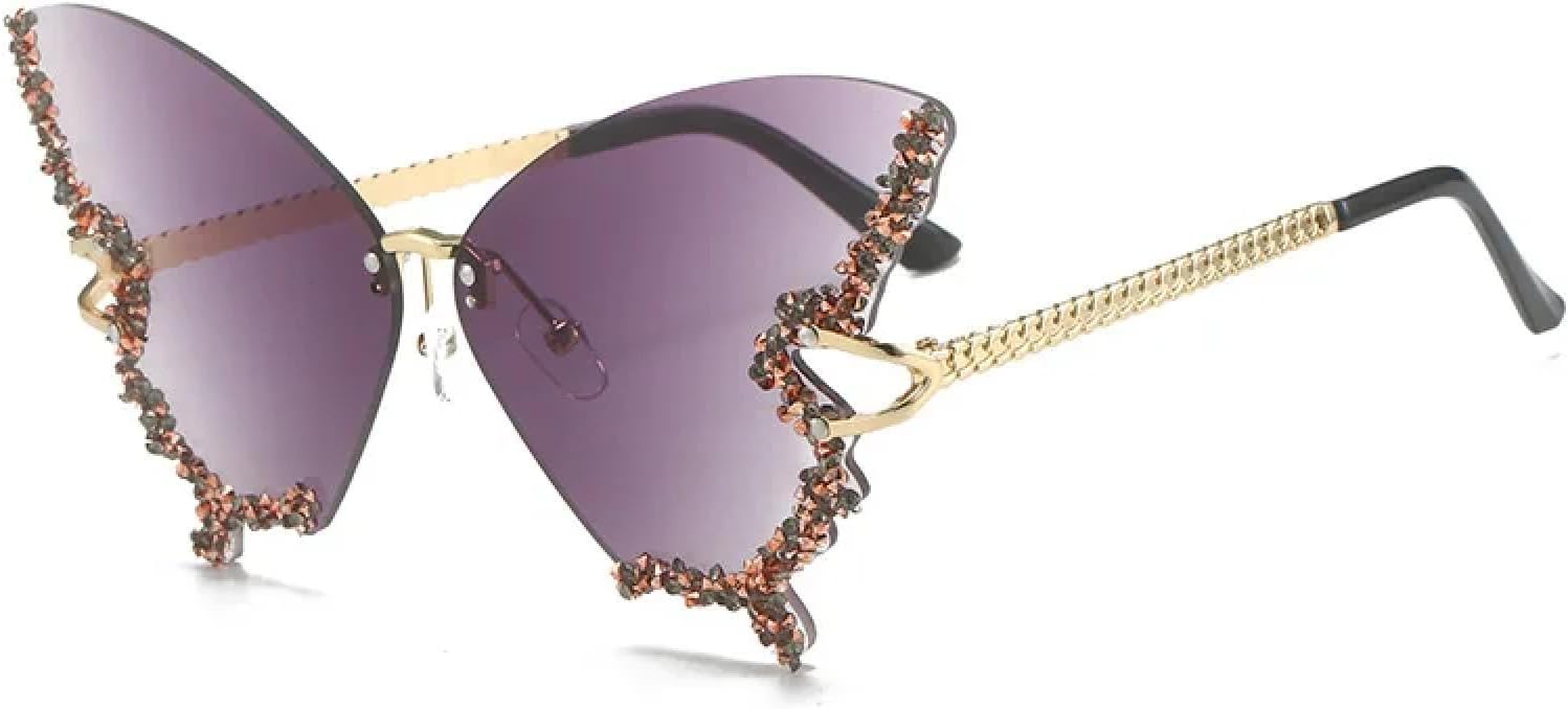 Блестящие солнцезащитные очки-бабочки для женщин и мужчин, защита от УФ-излучения UV400, бриллиантовая оправа, роскошный панк-стиль, стразы, модный дизайн UATXTAU, Gray.
Блестящие солнцезащитные очки-бабочки для женщин и мужчин, защита от УФ-излучения UV400, бриллиантовая оправа, роскошный панк-стиль, стразы, модный дизайн UATXTAU, Gray.