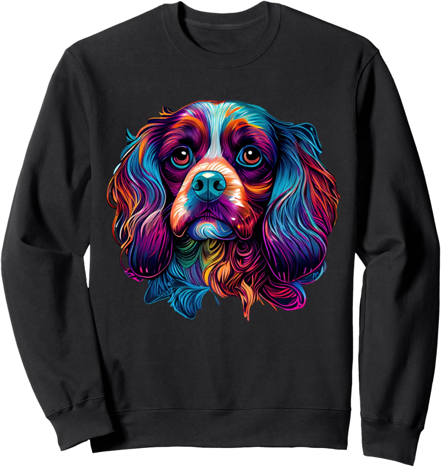 Яркий рисунок собаки породы спаниель. Толстовка Vibrant Colorful Animal Portrait Lovers, черный
Яркий рисунок собаки породы спаниель. Толстовка Vibrant Colorful Animal Portrait Lovers, черный