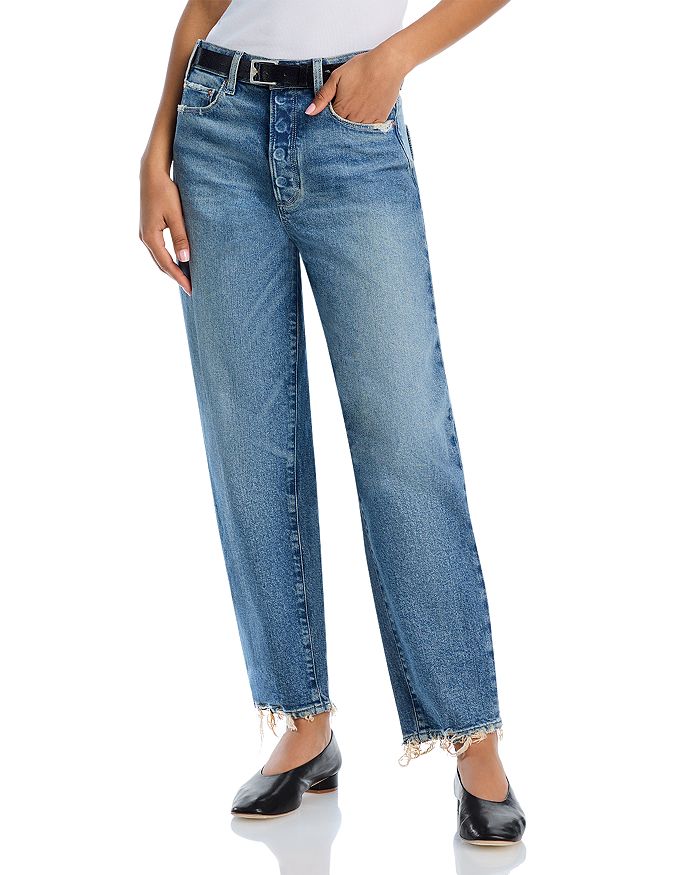 Джинсы Alexis High Rise Ankle Barrel Jeans в цвете Cats Meow Distressed PAIGE, синий
Джинсы Alexis High Rise Ankle Barrel Jeans в цвете Cats Meow Distressed PAIGE, синий