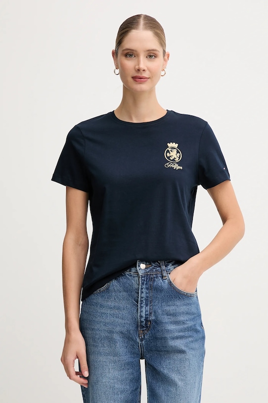 Хлопковая футболка Tommy Hilfiger, темно-синий
Хлопковая футболка Tommy Hilfiger, темно-синий