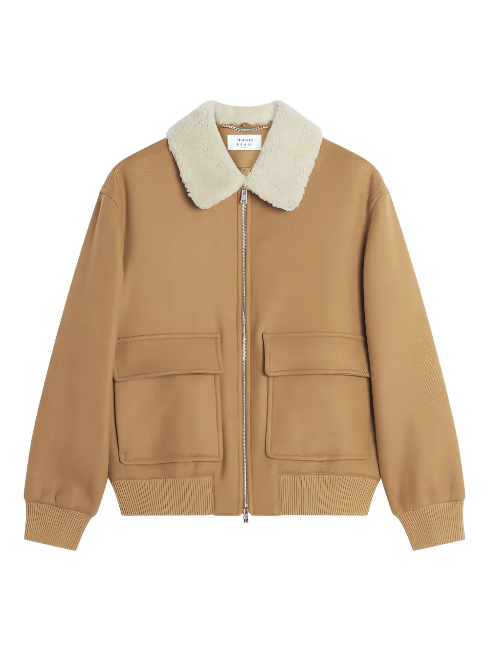 Куртка с карманами и воротником из овчины Maison Kitsuné, коричневый
Куртка с карманами и воротником из овчины Maison Kitsuné, коричневый