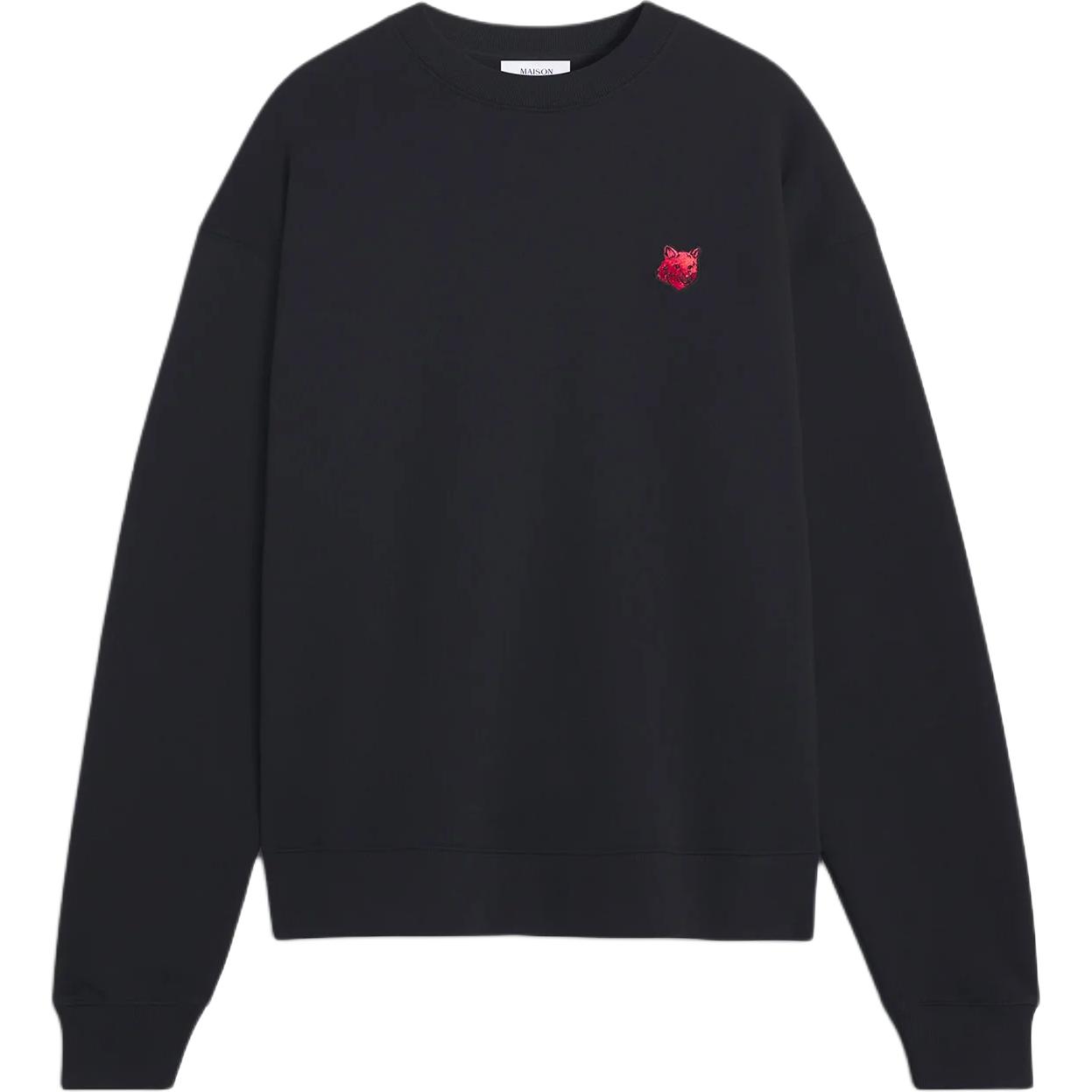 Maison Kitsune Женская толстовка SS25, черная
Maison Kitsune Женская толстовка SS25, черная