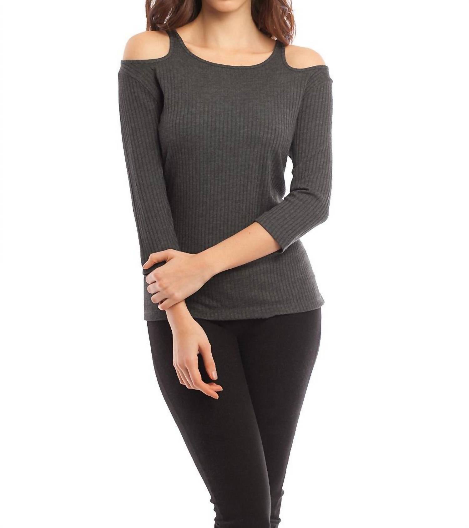 Топ Leah с открытыми плечами серого цвета french kyss
Топ Leah с открытыми плечами серого цвета french kyss