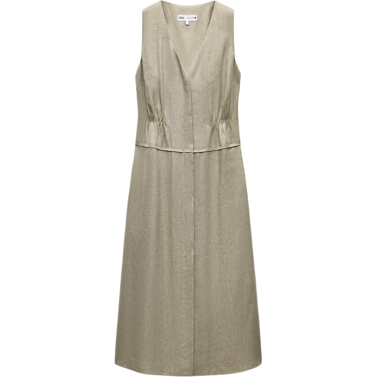 Платье без рукавов серии ZW женское зеленое Zara
Платье без рукавов серии ZW женское зеленое Zara