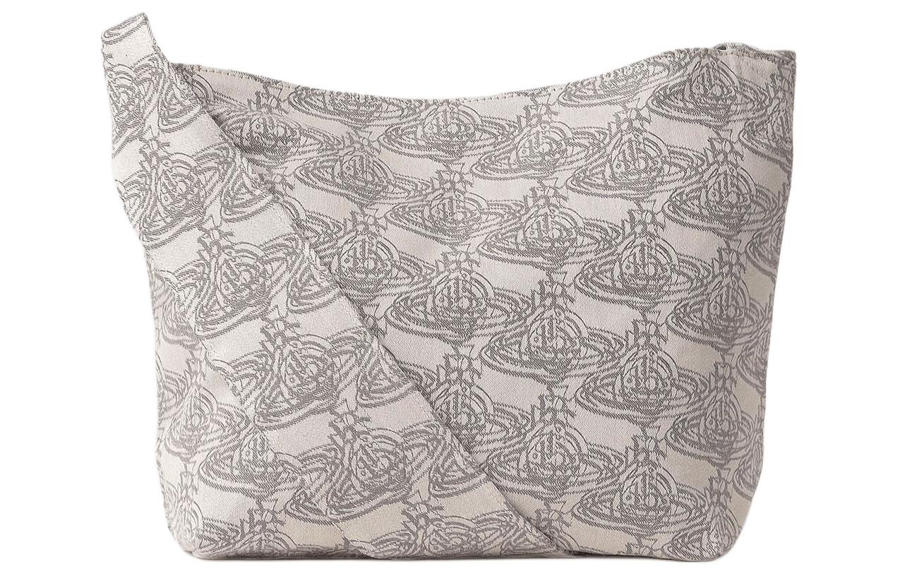 Vivienne Westwood Хлопковая сумка через плечо с кожаной вставкой женская серо-белая
Vivienne Westwood Хлопковая сумка через плечо с кожаной вставкой женская серо-белая