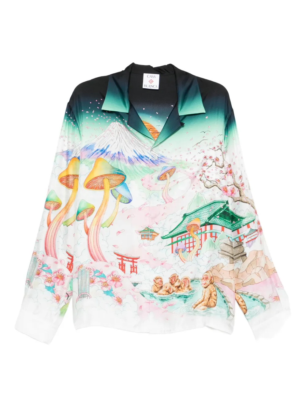 Рубашка с принтом CASABLANCA, зеленый
Рубашка с принтом CASABLANCA, зеленый