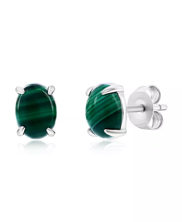 Овальные серьги-гвоздики из стерлингового серебра (доступны с ларимаром, лазуритом, малахитом или кианитом) Caribbean Treasures, malachite
Овальные серьги-гвоздики из стерлингового серебра (доступны с ларимаром, лазуритом, малахитом или кианитом) Caribbean Treasures, malachite