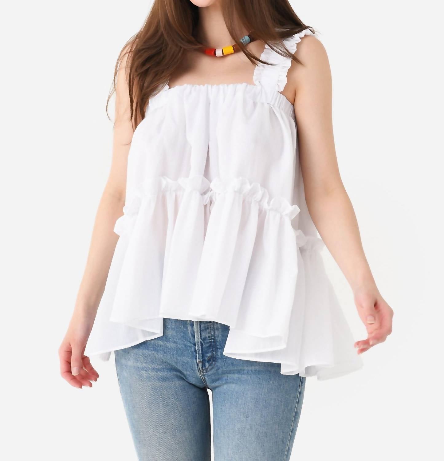 Струящийся топ Olive в белом цвете Brogger
Струящийся топ Olive в белом цвете Brogger