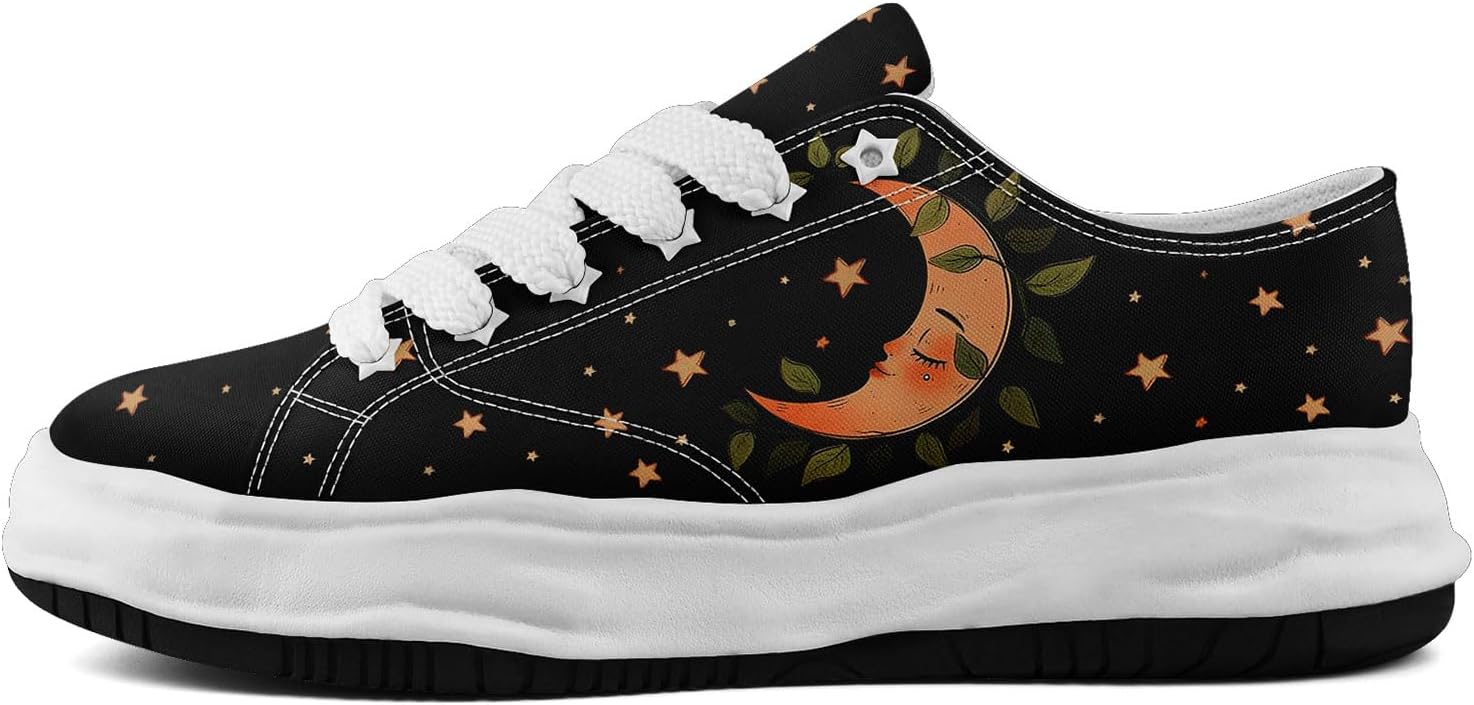 Кроссовки на холщовой основе AWSOLE для женщин и мужчин с принтом Луны, Солнца и Звезд, художественные низкие повседневные кроссовки, удобная легкая унисекс обувь, белый/черный/зеленый/оранжевый
Кроссовки на холщовой основе AWSOLE для женщин и мужчин с принтом Луны, Солнца и Звезд, художественные низкие повседневные кроссовки, удобная легкая унисекс обувь, белый/черный/зеленый/оранжевый