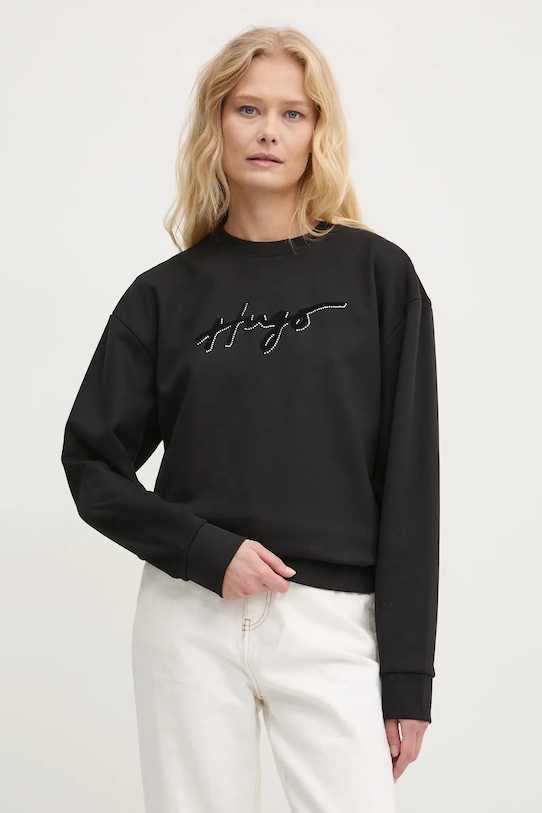 Хлопковая толстовка Hugo, черный
Хлопковая толстовка Hugo, черный