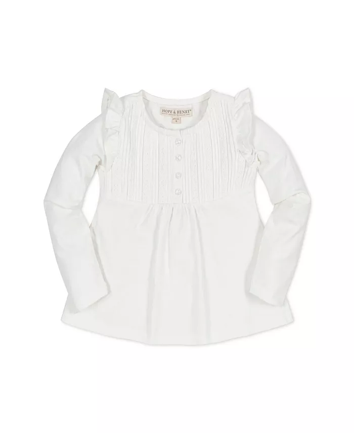 Детская кофточка с длинными рукавами и защипами Hope & Henry, белый
Детская кофточка с длинными рукавами и защипами Hope & Henry, белый