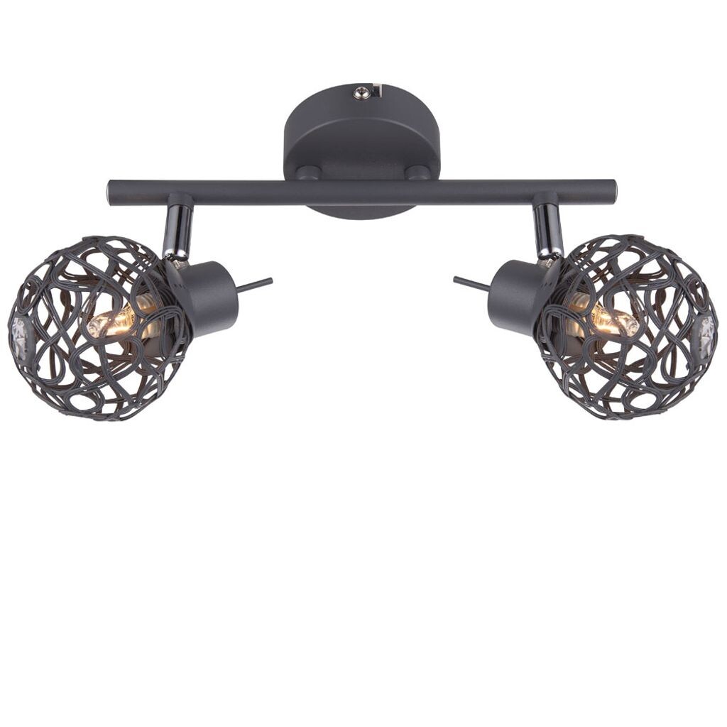 Потолочный светильник, сетка ALU, подвижные споты, L 25 см Globo Lighting, серый
Потолочный светильник, сетка ALU, подвижные споты, L 25 см Globo Lighting, серый