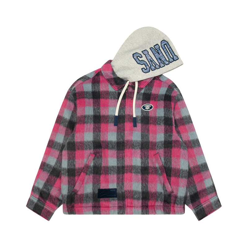 Куртка-бомбер A Bathing APE в клетку с молнией Aape, серый
Куртка-бомбер A Bathing APE в клетку с молнией Aape, серый