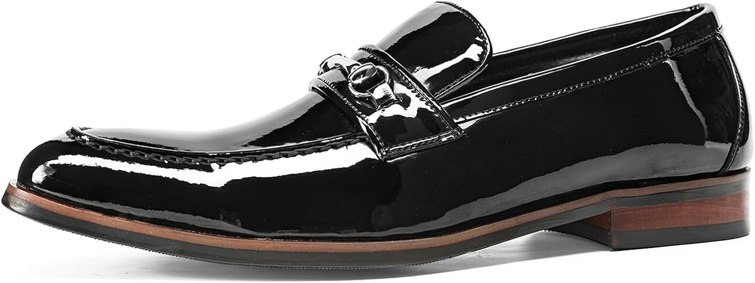 Мужские лоферы Horsebit - классические черные кожаные лоферы, обувь без шнурков для мужчин для делового и официального стиля (размер большемерит, выберите на 1 размер меньше) 252-701 Windhana
Мужские лоферы Horsebit - классические черные кожаные лоферы, обувь без шнурков для мужчин для делового и официального стиля (размер большемерит, выберите на 1 размер меньше) 252-701 Windhana