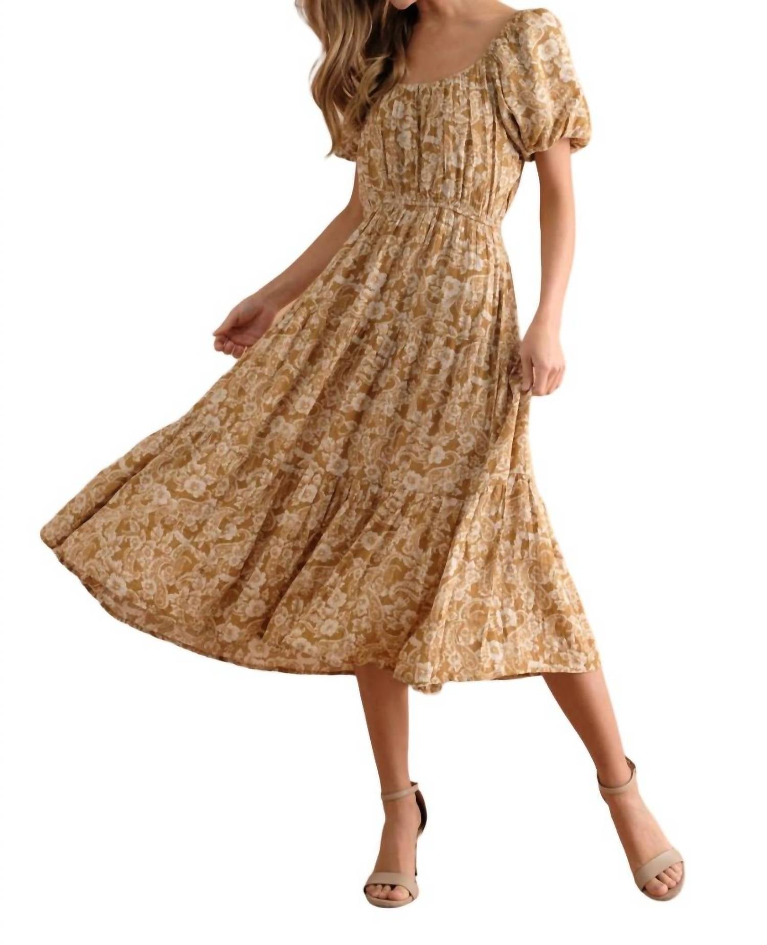 Цветочное платье горчичного цвета Blue B, цвет mustard
Цветочное платье горчичного цвета Blue B, цвет mustard