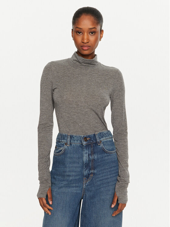 Свитер с высоким воротником приталенного кроя Marella, серый
Свитер с высоким воротником приталенного кроя Marella, серый