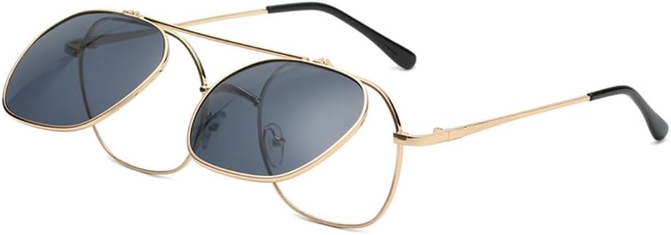 Солнцезащитные очки с откидными линзами для женщин, винтажные, в стиле металл-панк, мужские, нестандартной круглой формы, прозрачные, солнцезащитные очки UV400 LANGSER, 2
Солнцезащитные очки с откидными линзами для женщин, винтажные, в стиле металл-панк, мужские, нестандартной круглой формы, прозрачные, солнцезащитные очки UV400 LANGSER, 2