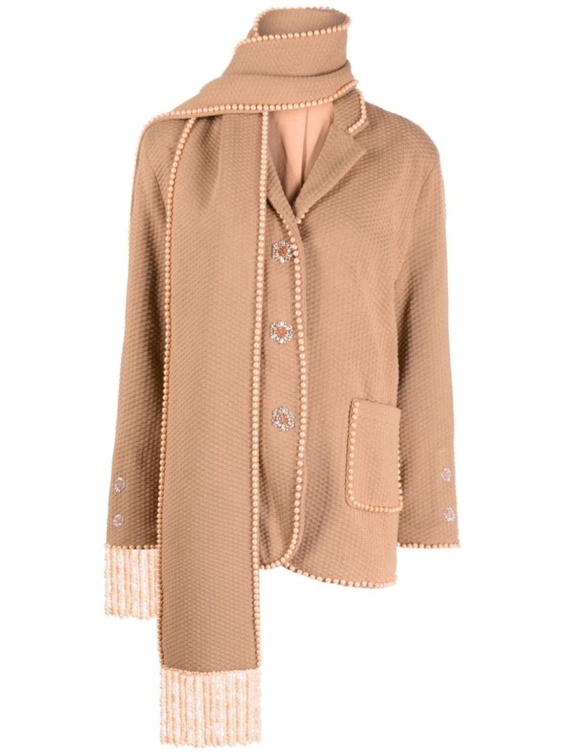 Izaak Azanei однобортная куртка с бахромой, коричневый
Izaak Azanei однобортная куртка с бахромой, коричневый