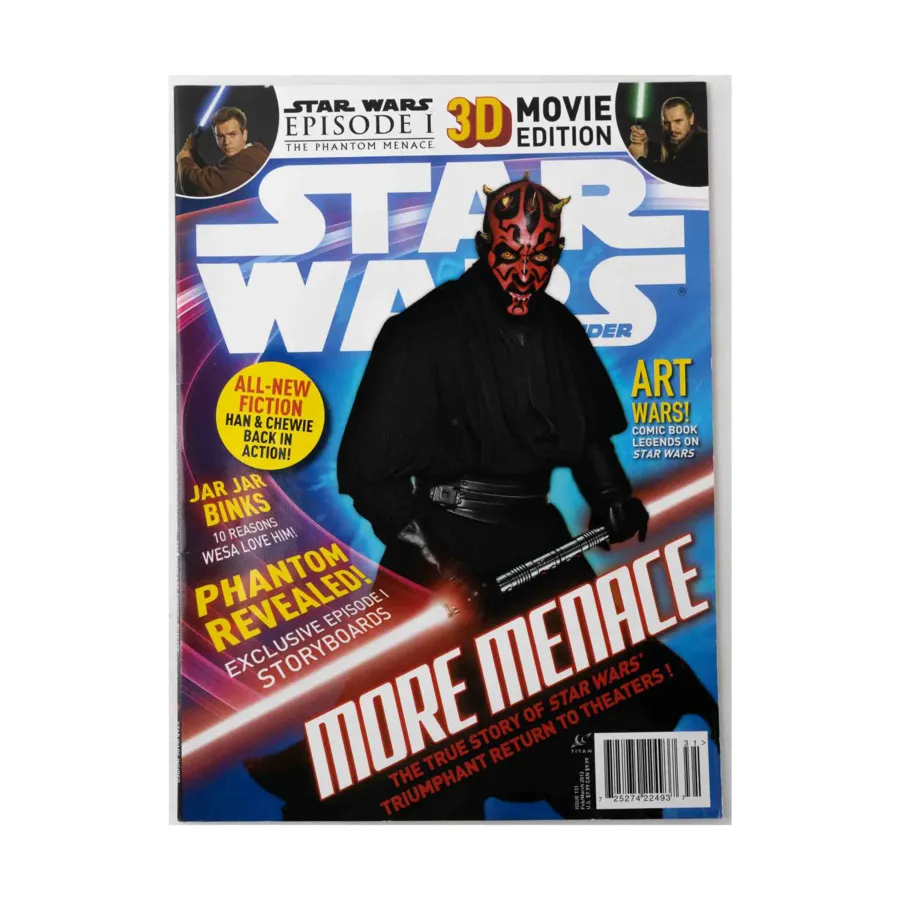 Журнал #131 "More Menace, Phantom Revealed, Jar Jar Binks", Star Wars Insider #101 - #150 (WOTC)
Журнал #131 "More Menace, Phantom Revealed, Jar Jar Binks", Star Wars Insider #101 - #150 (WOTC)