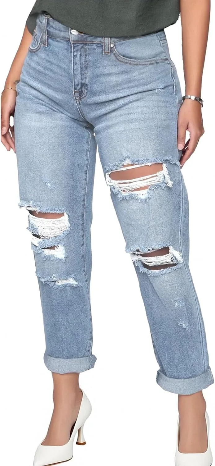 SheKiss 2026 Женские джинсы с высокой талией, distressed, boot cut
SheKiss 2026 Женские джинсы с высокой талией, distressed, boot cut