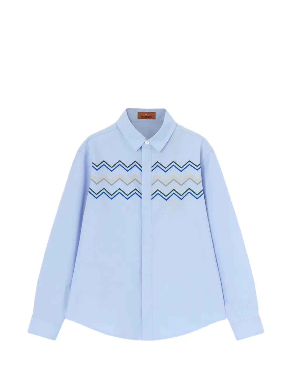 Рубашка с зигзагообразным узором Missoni Kids, синий
Рубашка с зигзагообразным узором Missoni Kids, синий