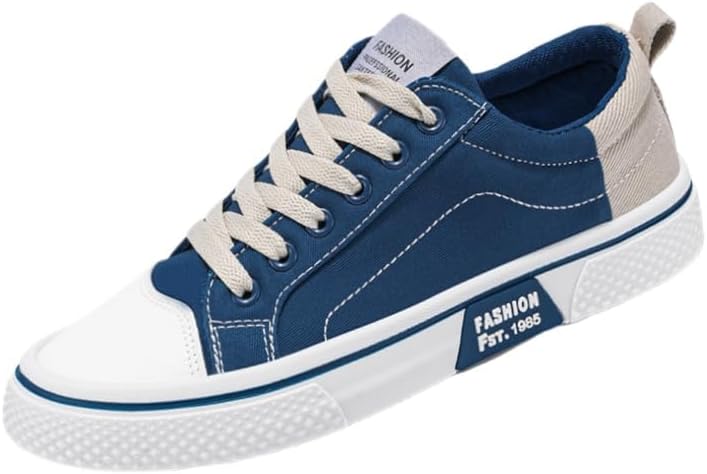 Мужские повседневные кроссовки большого размера из хлопка для скейта - классический низкий стиль уличной одежды, закругленный носок, легкие и дышащие, идеально подходят для образов весной и осенью Fusecottc, синий
Мужские повседневные кроссовки большого размера из хлопка для скейта - классический низкий стиль уличной одежды, закругленный носок, легкие и дышащие, идеально подходят для образов весной и осенью Fusecottc, синий